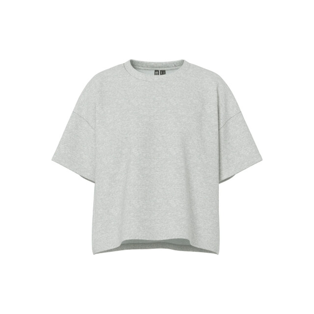 Pieces Dames t-shirt pcchilli sweatshirt ronde hals effen 17118870-Grijs large