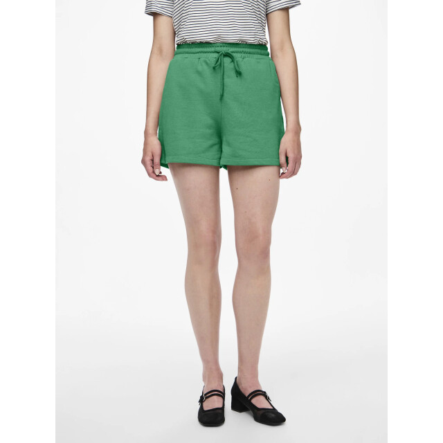 Pieces Dames loose shorts pcchilli sweat pants effen 17118868-Groen large