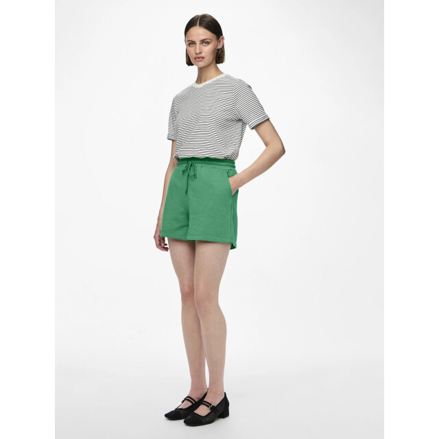 Pieces Dames loose shorts pcchilli sweat pants effen 17118868-Groen large