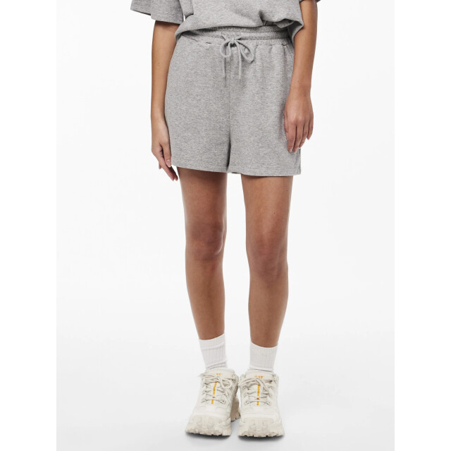 Pieces Dames loose shorts pcchilli sweat pants effen 17118868-Grijs large