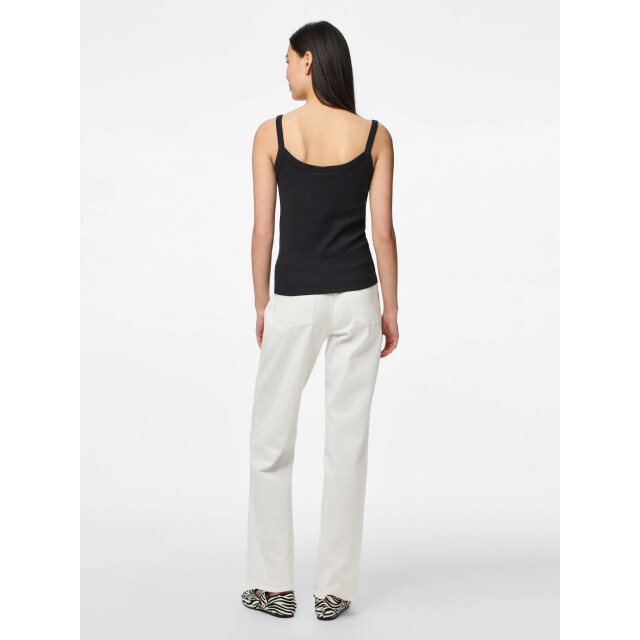 Pieces Dames hemd pcmay top met bandjes effen 17154482-Zwart large