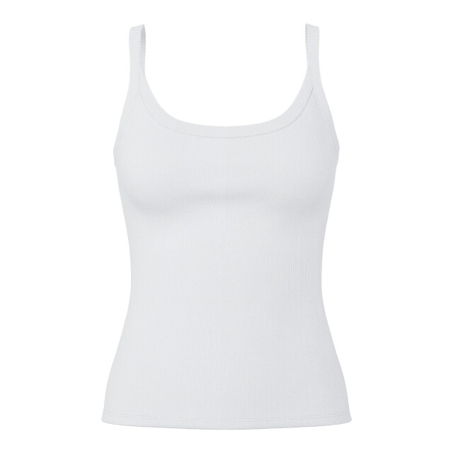 Pieces Dames hemd pcmay top met bandjes effen 17154482-Wit large
