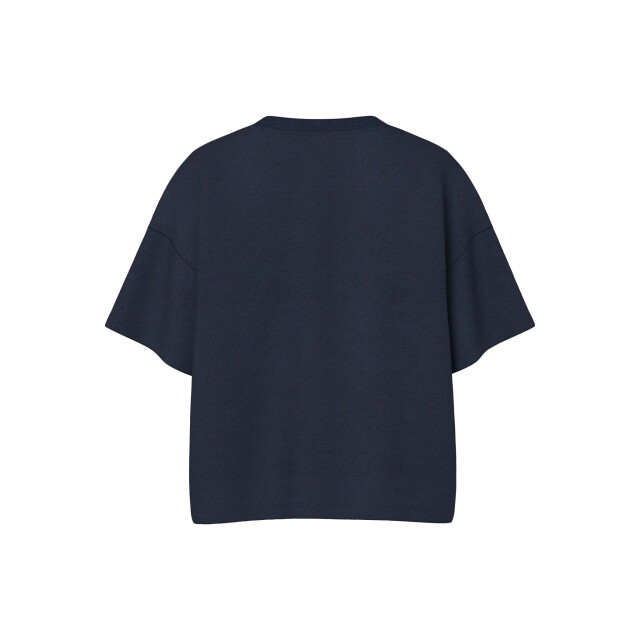 Pieces Dames t-shirt pcchilli sweatshirt ronde hals effen donker 17118870-Blauw large