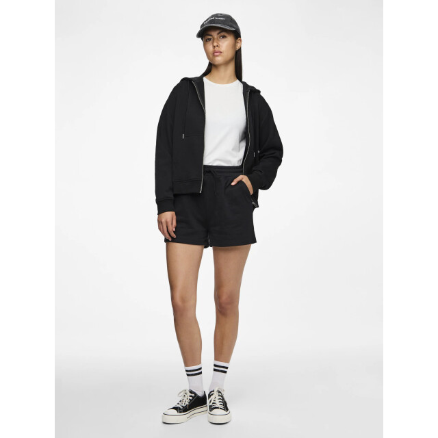 Pieces Dames loose shorts pcchilli sweat pants effen 17118868-Zwart large