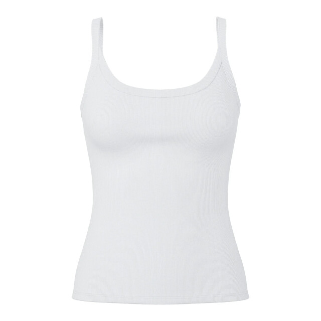 Pieces Dames hemd pcmay top met bandjes effen 17154482-Wit large