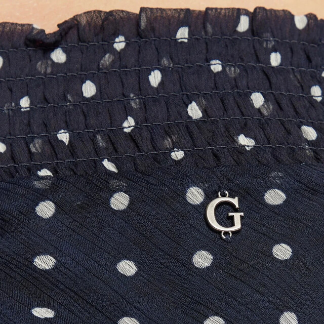Guess Donker rok met stippen Guess Donkerblauw Rok Met Stippen large