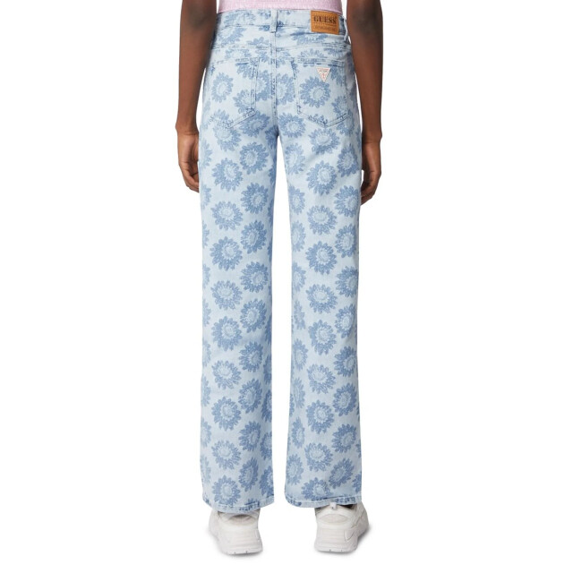 Guess Spijkerbroek met bloemenprint Guess Blauw Spijkerbroek Met Bloemenprint large