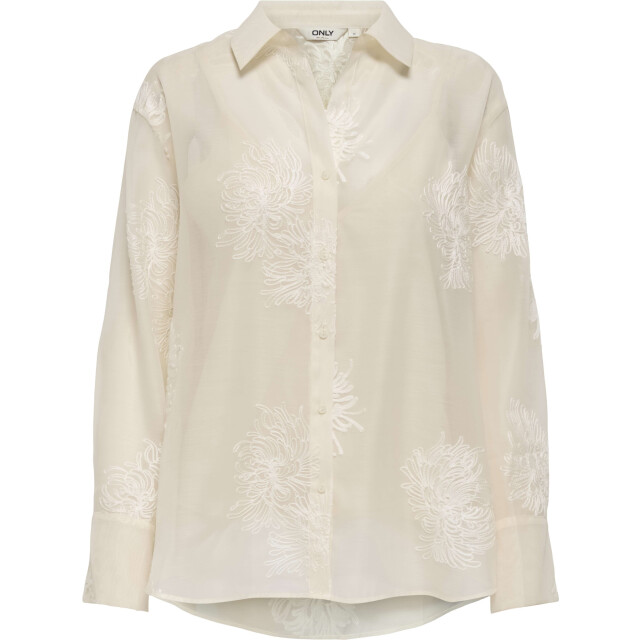 Only Onloregon anna life ls emb shirt wvn cloud dancer/ 15350694-177922001 large