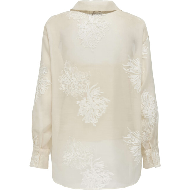 Only Onloregon anna life ls emb shirt wvn cloud dancer/ 15350694-177922001 large
