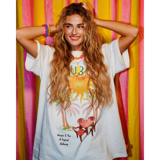 Harper & Yve T-shirt hst25y300 tropical Harper & Yve T-shirt HST25Y300 TROPICAL large
