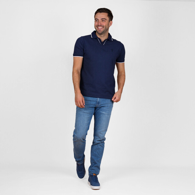 Q1905 Polo shirt stein – donker melange QM2653762-670-1 large