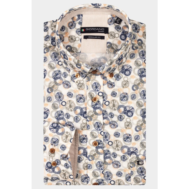 Giordano Casual hemd korte mouw league short sleeve button do 516039/70 188559 large