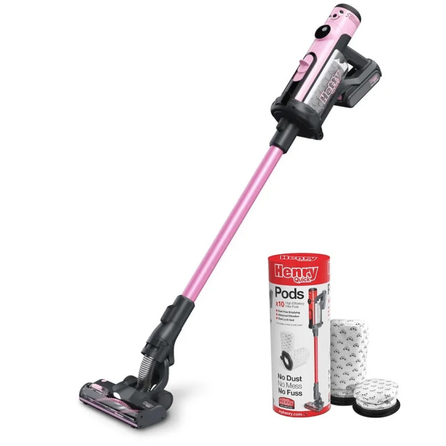 Numatic Hetty hen100r henry quick draadloze steelstofzuiger + gratis pods 5028965836750a large