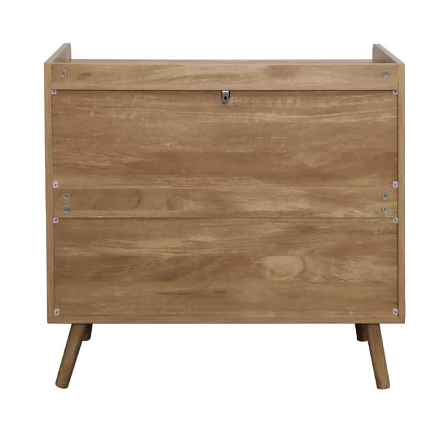 CaliCosy Ladekast met 3 lades en fronten van natuurlijk rotan l80 cm palmo 3067174 large