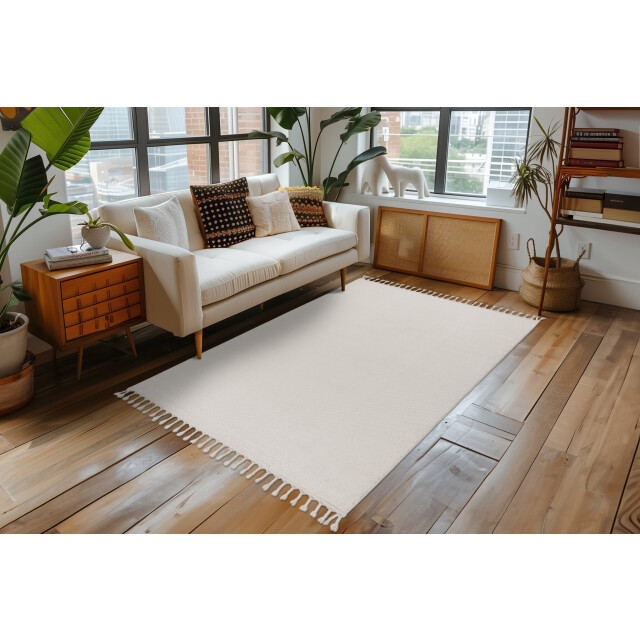 Muratap Tunis soft berberlook vloerkleed laagpolig, uni effen, 100% polyester, soft 3181689 large