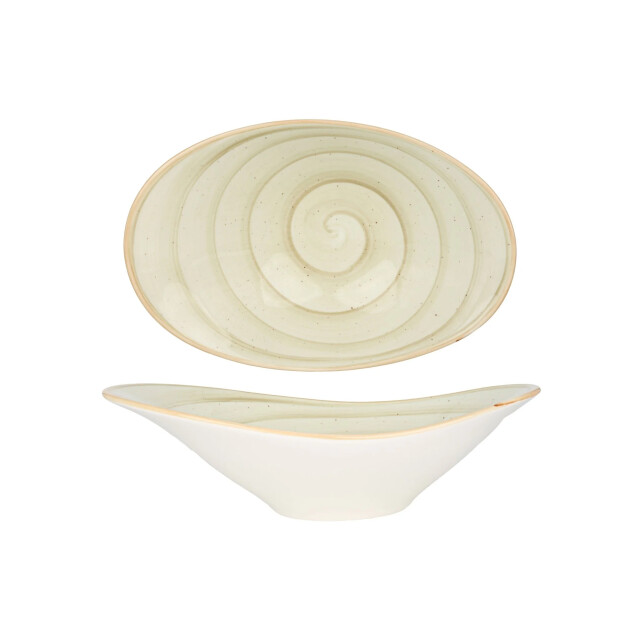 Bonna Serveerschaal aura terrain porselein 27 cm (750cc) set van 2 3069092 large
