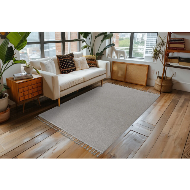 Muratap Tunis soft berberlook vloerkleed laagpolig, uni effen, 100% polyester, soft 3181682 large