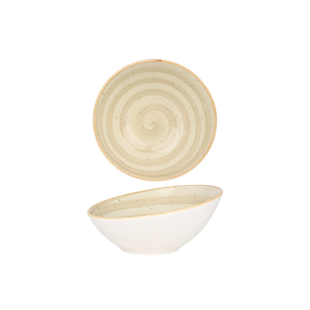Bonna Serveerschaal aura terrain porselein 18 cm (450cc) set van 2 3069089 large