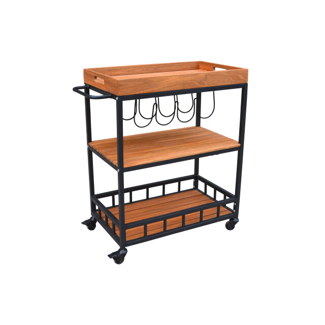 SenS-Line butler trolley 67x40x84cm acaciahout 3079767 large