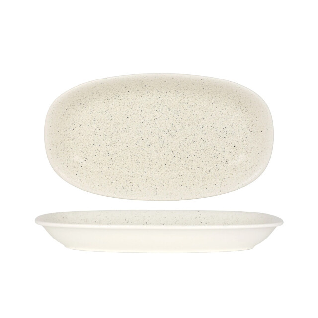 Bonna Serveerschaal luca sand porselein 34x19 cm set van 2 3069017 large