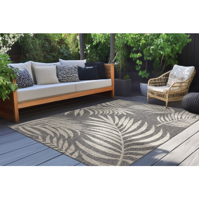 Muratap Casa floral buitenkleed – indoor & outdoor, sisal-look vloerkleed, 3181794 large