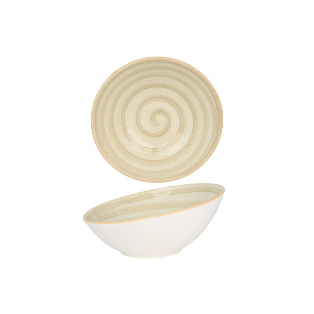 Bonna Serveerschaal aura terrain porselein 22 cm (850cc) set van 2 3069090 large