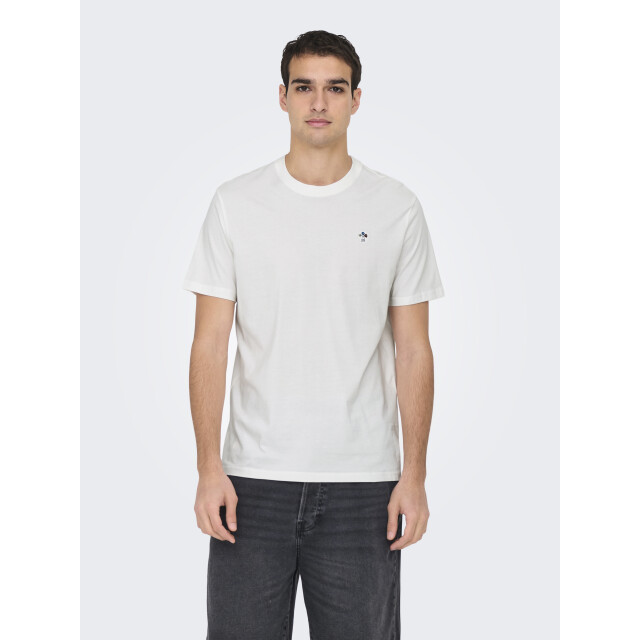 Only & Sons Onskevin flower reg emb. ss tee 22034326 large
