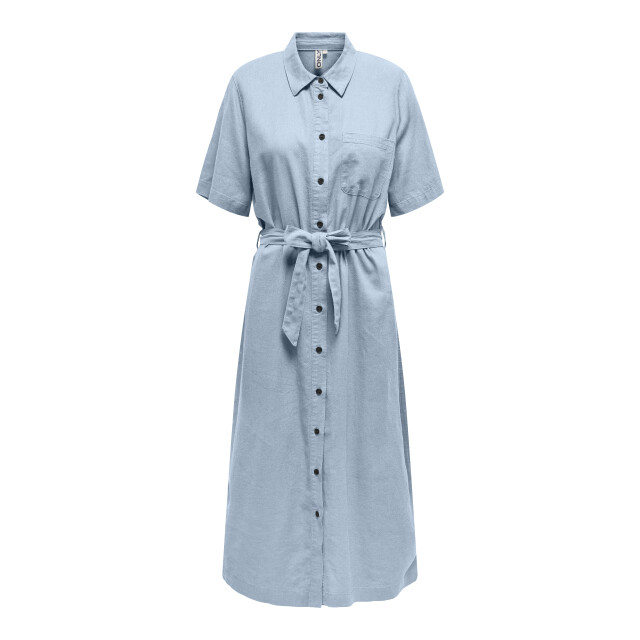 Only Onlcaro s/s linen bl belt dress cc 15338884 large