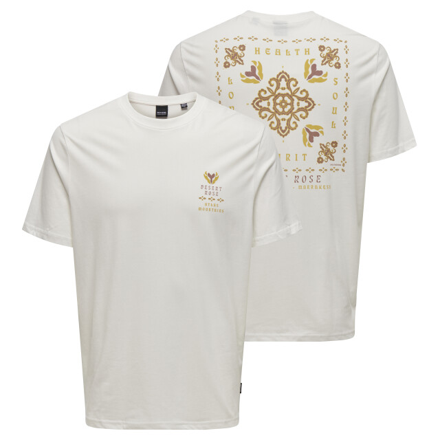 Only & Sons Onsmanuel life reg ss desert tee cs 22035647 large