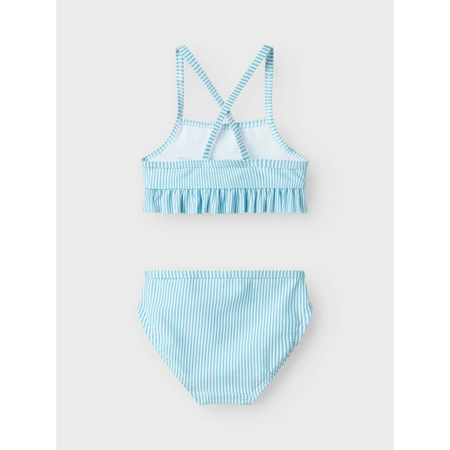 Name It Meisjes bikini set nmfzammer gestreept lieveheersbeestjes print lichtblauw 13239670-Bonnie Blue large