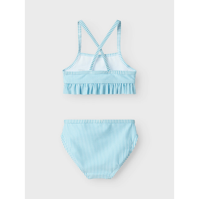Name It Meisjes bikini set nmfzammer gestreept lieveheersbeestjes print lichtblauw 13239670-Bonnie Blue large