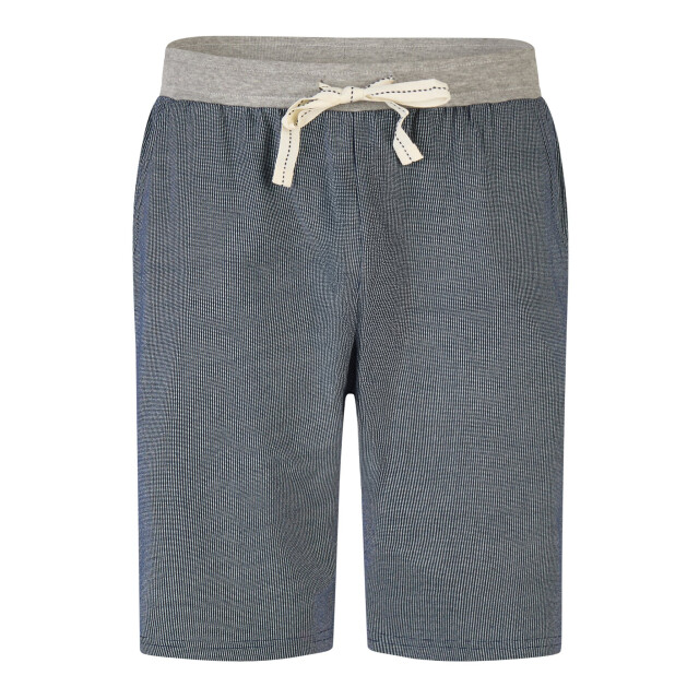 Phil & Co Heren korte pyjama set shortama grijs gestreept/blauw PH-518-02 large