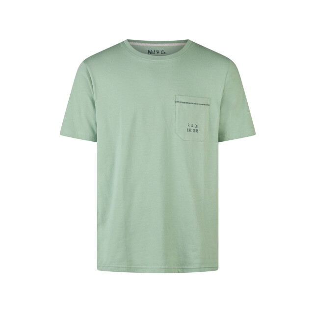 Phil & Co Heren korte pyjama set shortama groen/donkerblauw PH-516-02 large