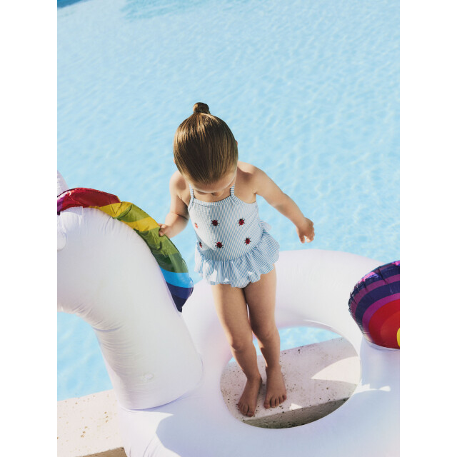 Name It Meisjes badpak nmfzammer gestreept lieveheersbeestjes print lichtblauw 13239671-Bonnie Blue large
