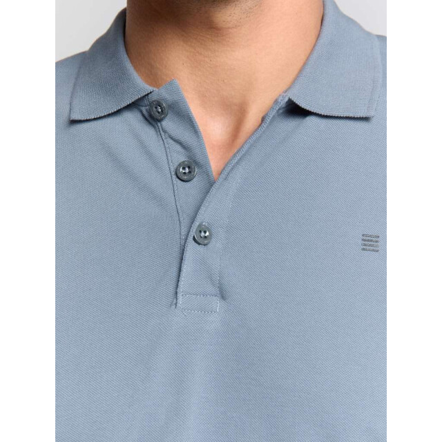 No Excess Polo pique solid stretch washed blue 28390460SN-137 large