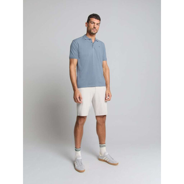 No Excess Polo pique solid stretch washed blue 28390460SN-137 large