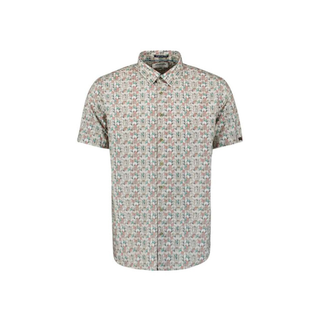 No Excess Shirt short sleeve allover printed sand 28440415-015 large