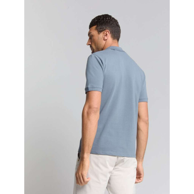 No Excess Polo pique solid stretch washed blue 28390460SN-137 large
