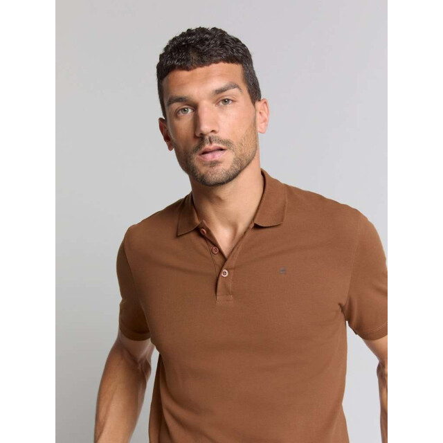 No Excess Polo pique solid stretch camel 28390460SN-140 large