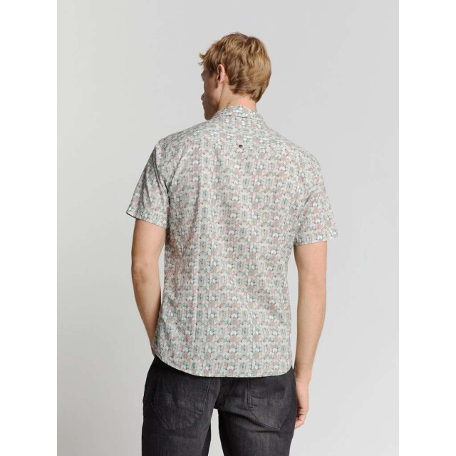 No Excess Shirt short sleeve allover printed sand 28440415-015 large