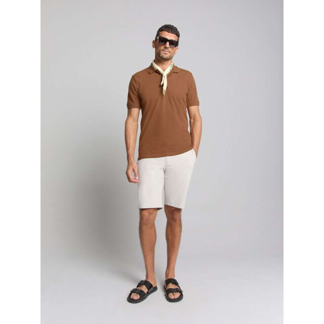 No Excess Polo pique solid stretch camel 28390460SN-140 large