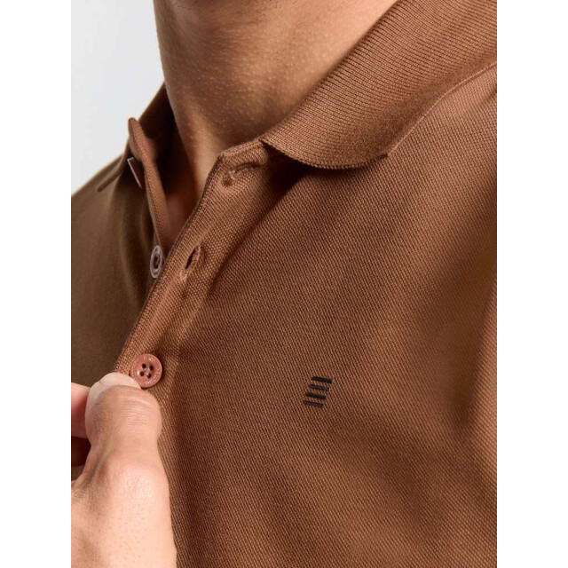 No Excess Polo pique solid stretch camel 28390460SN-140 large