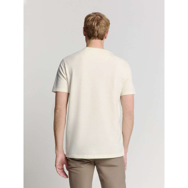No Excess T-shirt crewneck solid relief knit offwhite 28350405-011 large