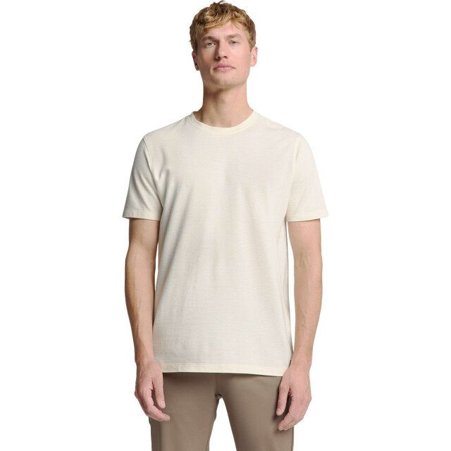 No Excess T-shirt crewneck solid relief knit offwhite 28350405-011 large