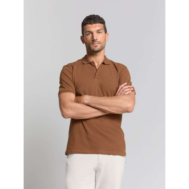 No Excess Polo pique solid stretch camel 28390460SN-140 large