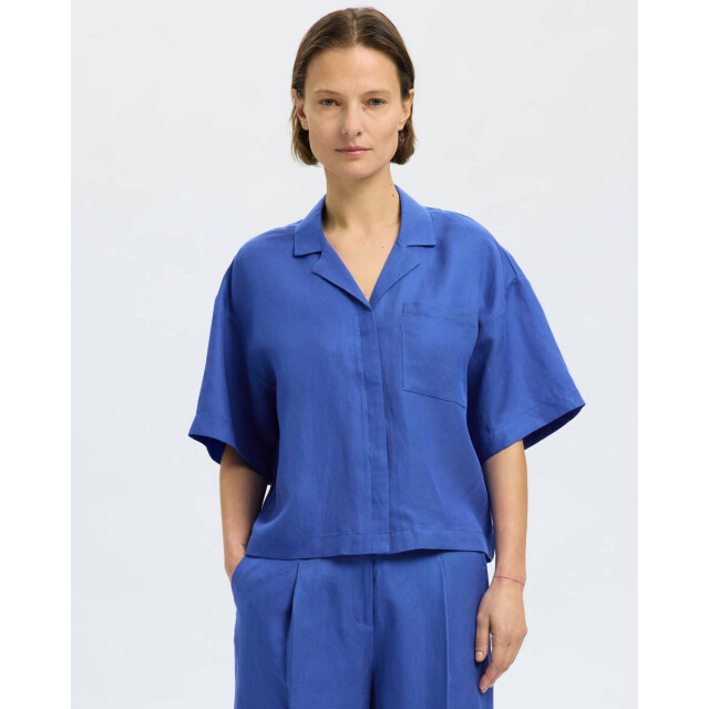 Selected Femme Blouse korte mouw 16093093 flyra Selected Femme Black Blouse korte mouw 16093093 FLYRA large