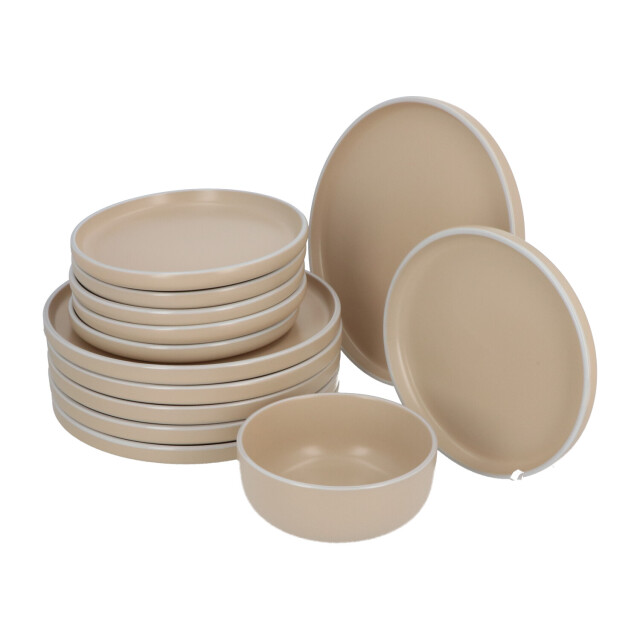 Secret de Gourmet 6 persoons servies 18 delig nordic style keramiek /wit 3182665 large