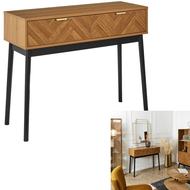 Home Deco Factory Sidetable bijzettafel felix 35x100x80 cm art deco consoletafel 3182669 large