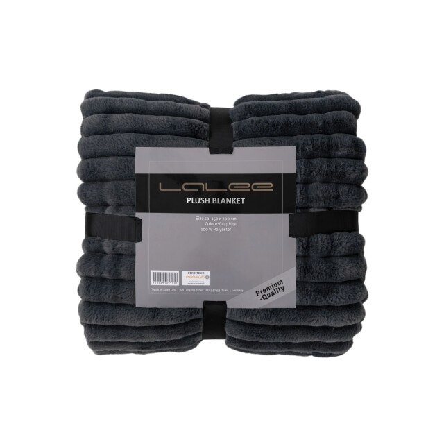 Muratap Plush soft plaid fluffy deken 3d effect, hoogpolig, 100% polyester, super 3181726 large