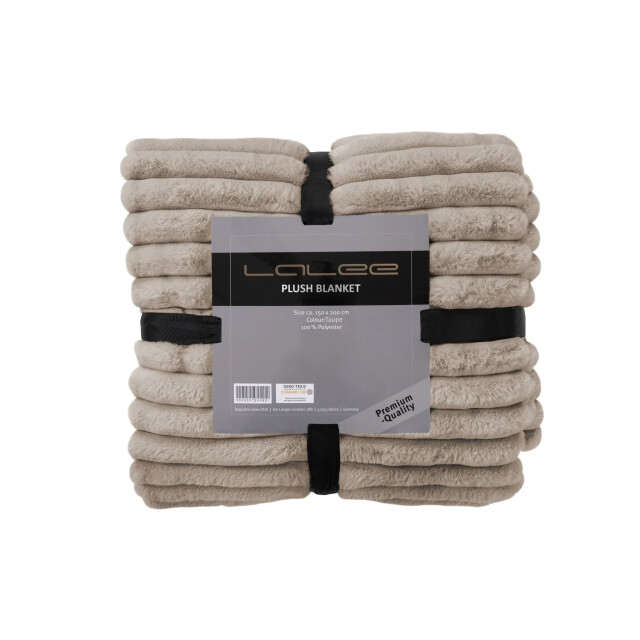 Muratap Plush soft plaid fluffy deken 3d effect, hoogpolig, 100% polyester, super 3181722 large